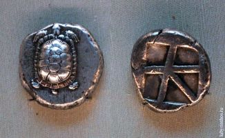 Монеты с черепахами Греция