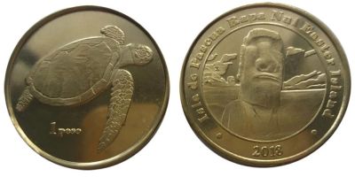 Монеты с черепахами Чили