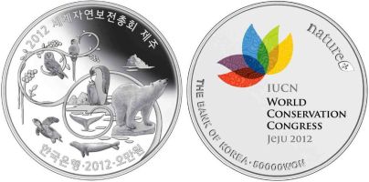 Монеты с черепахами Южная Корея