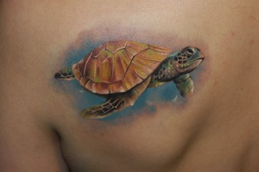 Черепахи в полинезийском стиле