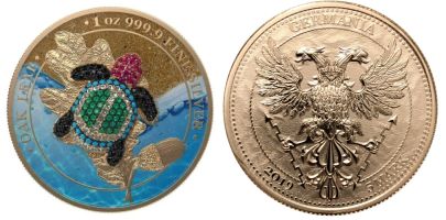 Монеты с черепахами Германия