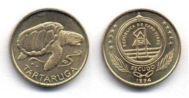 Монеты с черепахами Кабо-Верде