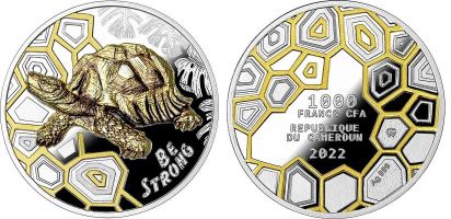 Монеты с черепахами Камерун